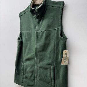 Outdoor Life Green Fleece Men’s Green Vest New